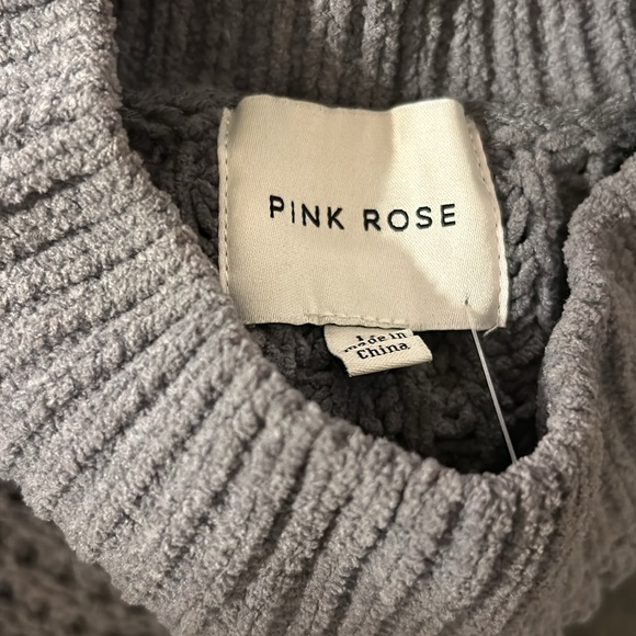 Pink Rose Knitted Sweater | SIZE M - Picture 4 of 4